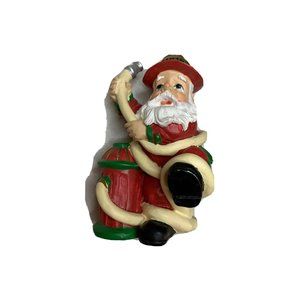 Roman, Inc “Clumsy Claus Fireman Figurine” #69632 Original Box Resin North Pole